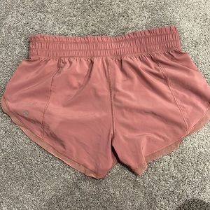 Pink lululemon shorts size 8
